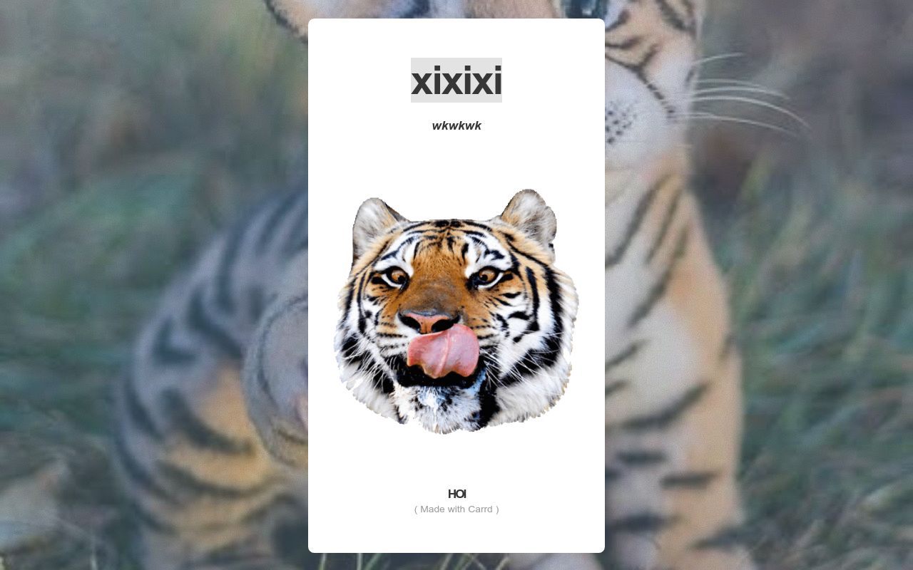 Carrd profile picture for @xixixi